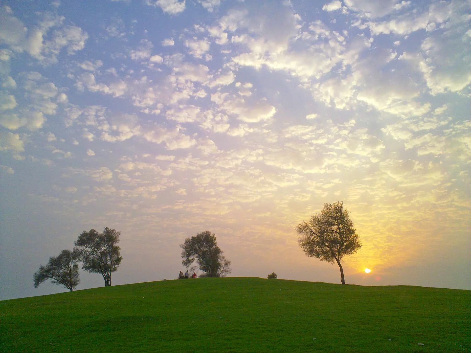 Aspire Park, Doha at sunset