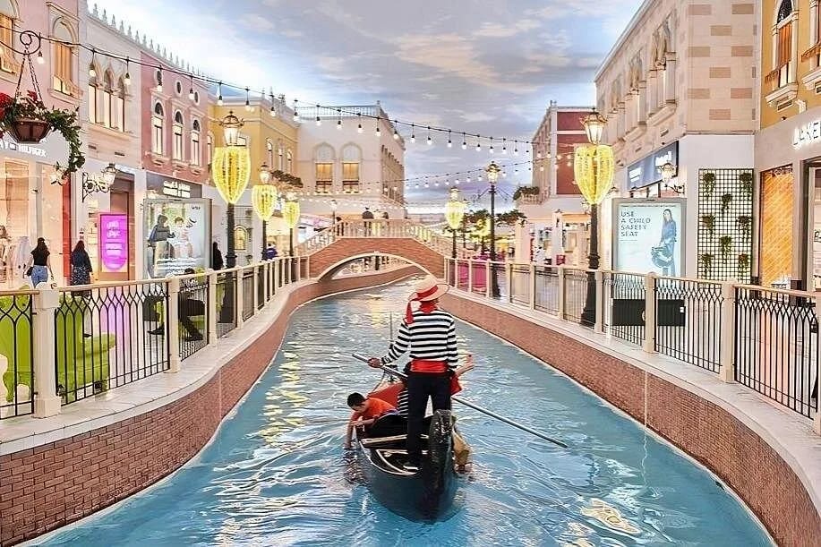Gondola on the indoor canal at Villaggio Mall, Doha